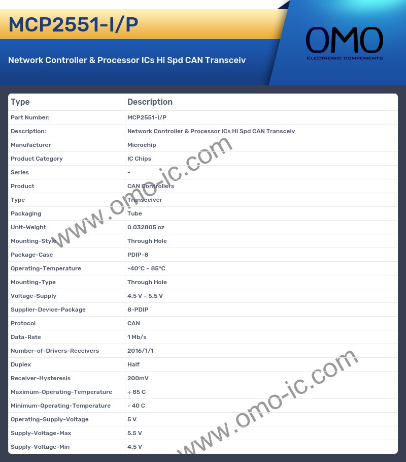 MCP2551-I/P