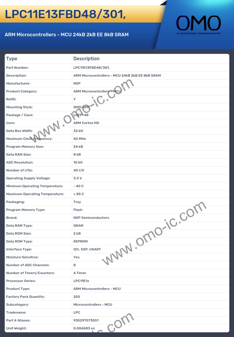 LPC11E13FBD48/301,