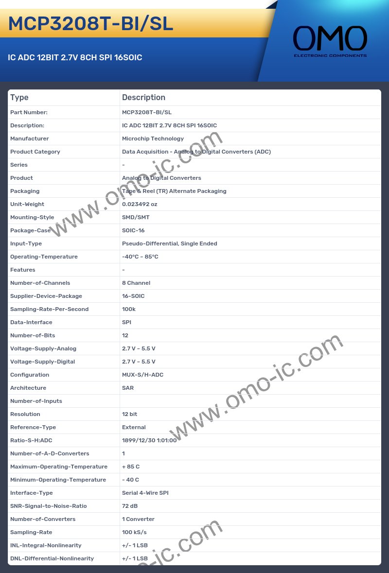 MCP3208T-BI/SL