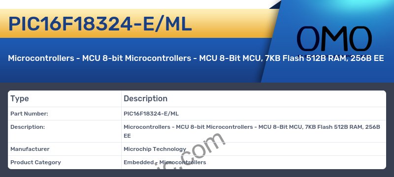 PIC16F18324-E/ML