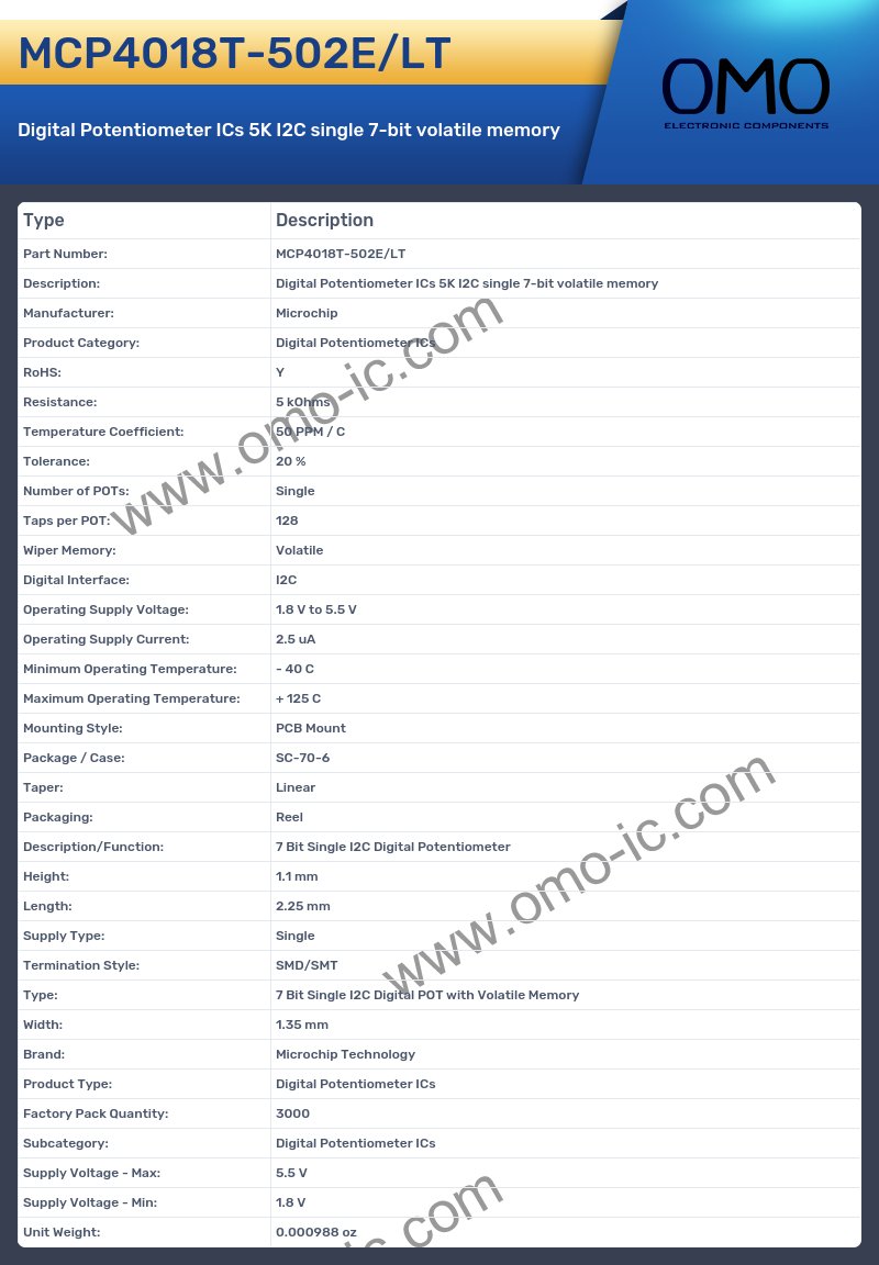 MCP4018T-502E/LT