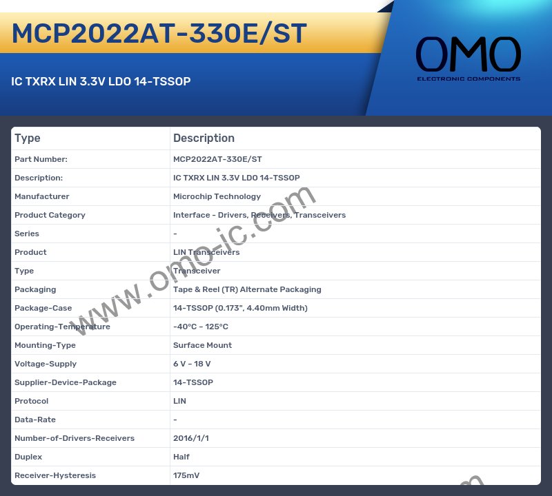 MCP2022AT-330E/ST