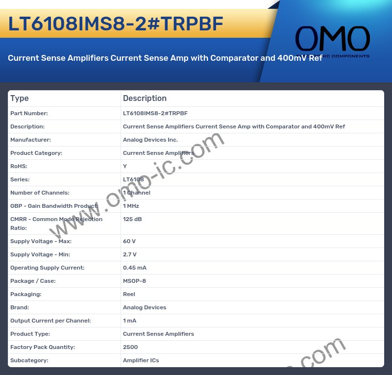 LT6108IMS8-2#TRPBF