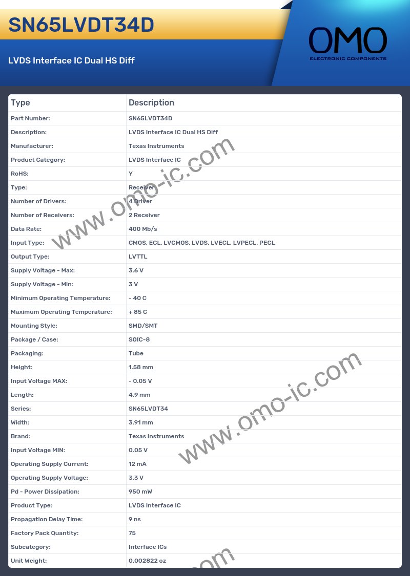 SN65LVDT34D