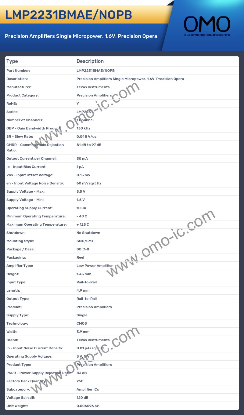 LMP2231BMAE/NOPB