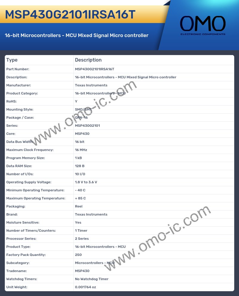 MSP430G2101IRSA16T