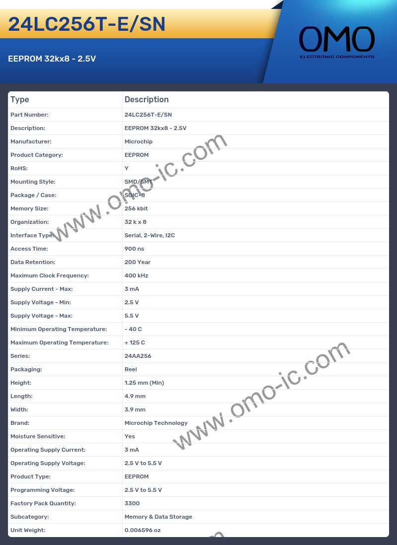 24LC256T-E/SN