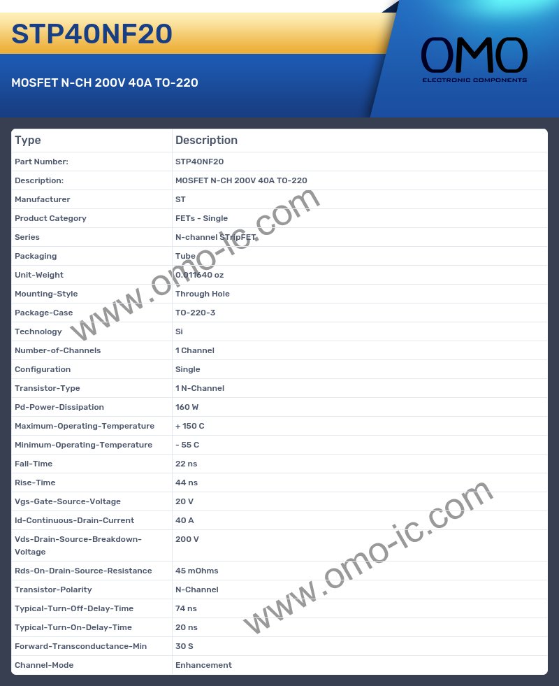 STP40NF20