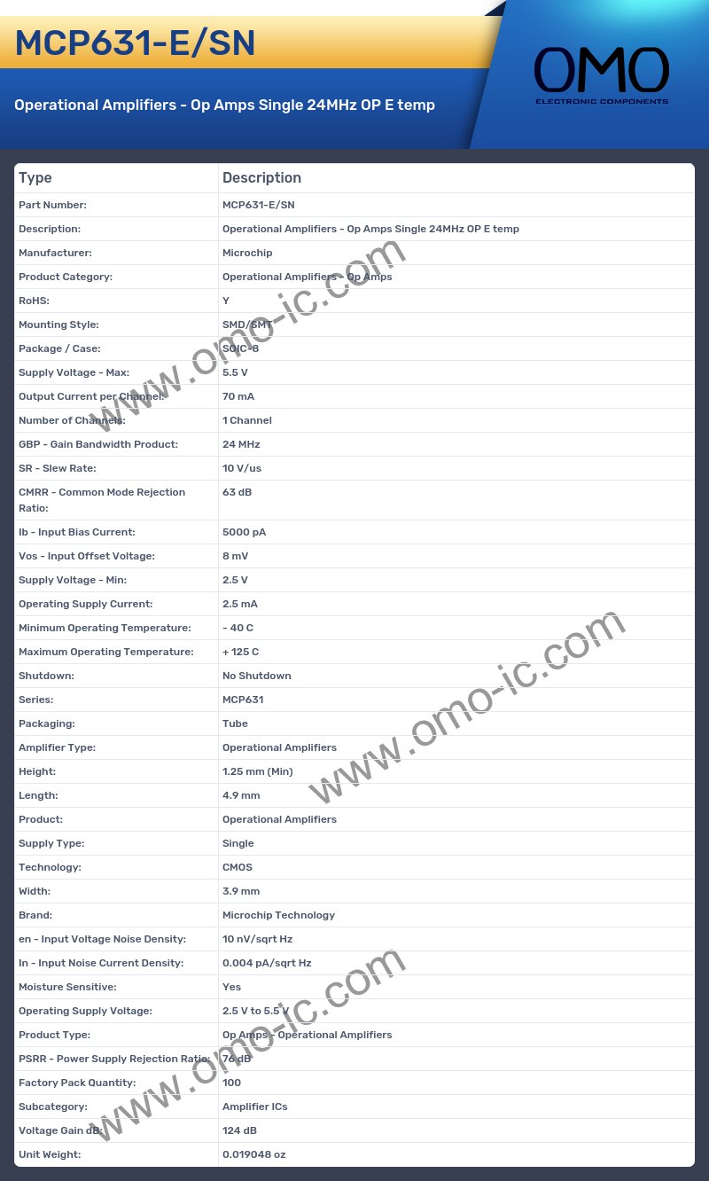 MCP631-E/SN