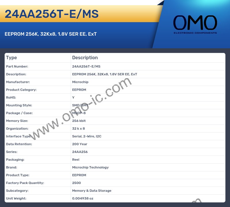 24AA256T-E/MS