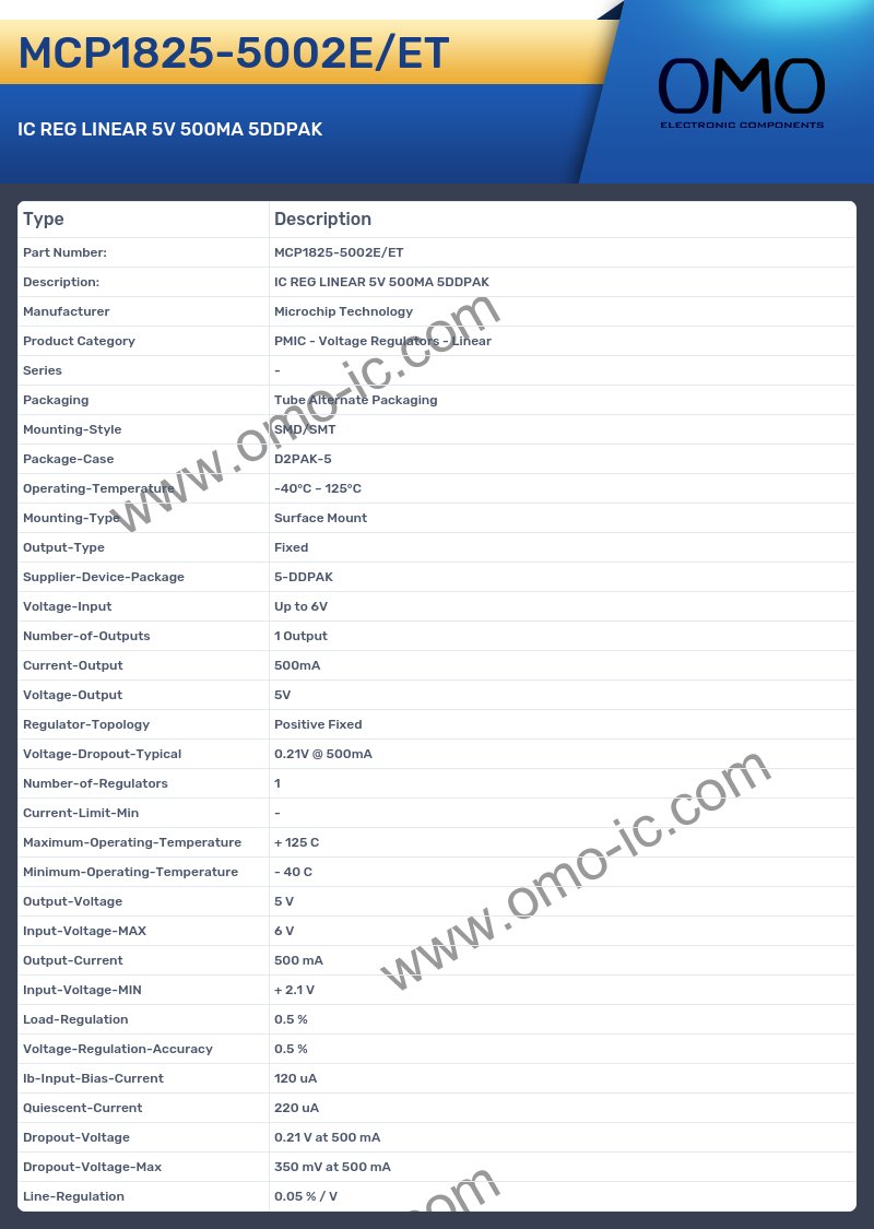 MCP1825-5002E/ET