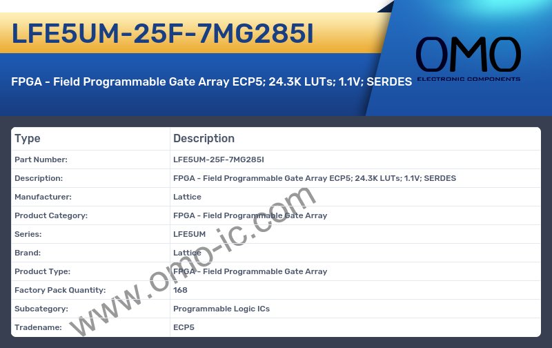 LFE5UM-25F-7MG285I