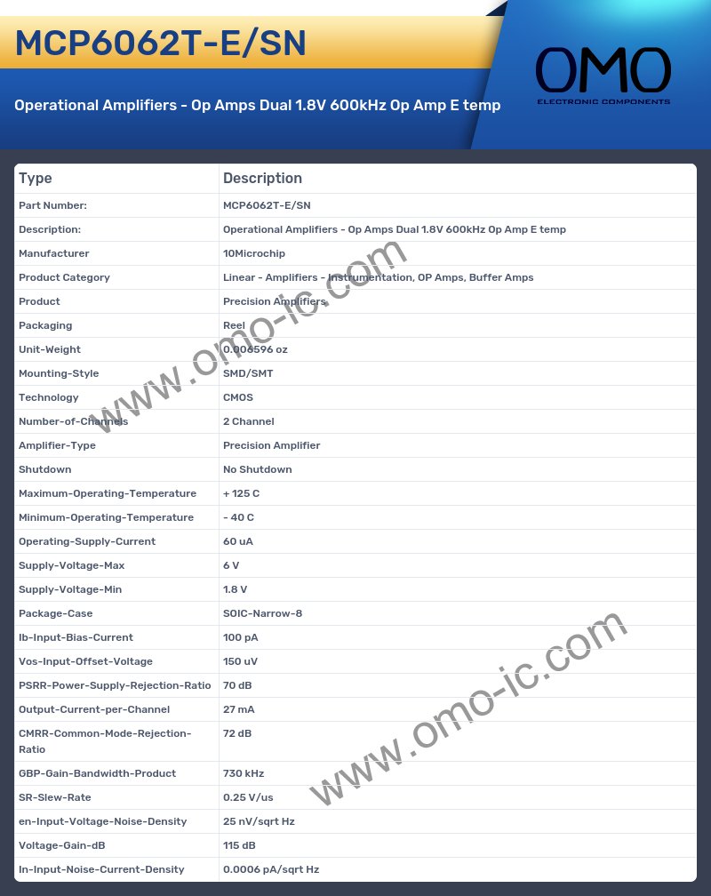 MCP6062T-E/SN