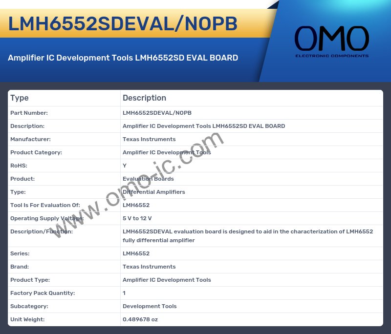 LMH6552SDEVAL/NOPB