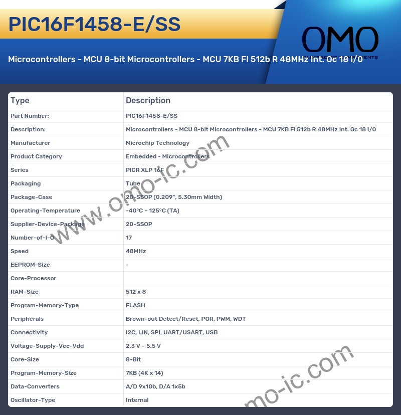 PIC16F1458-E/SS