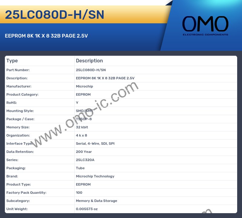 25LC080D-H/SN