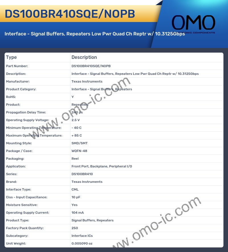 DS100BR410SQE/NOPB
