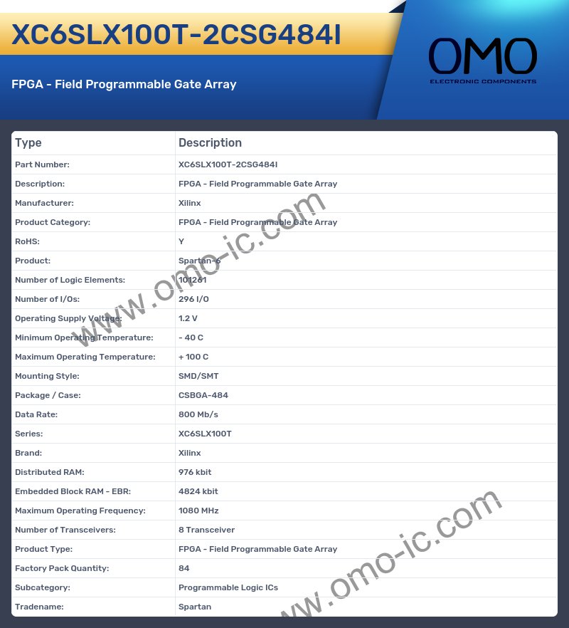 XC6SLX100T-2CSG484I