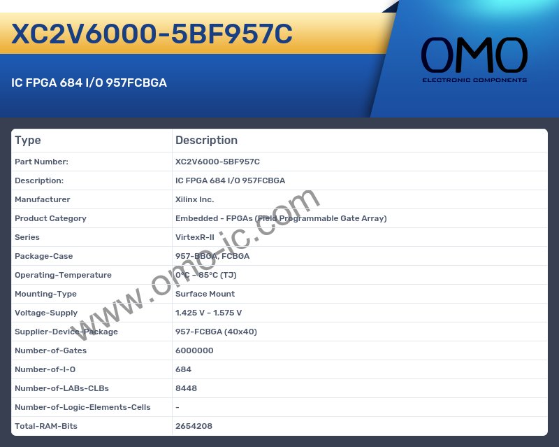 XC2V6000-5BF957C