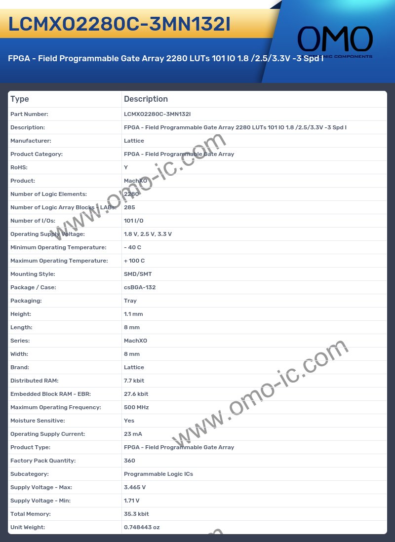 LCMXO2280C-3MN132I