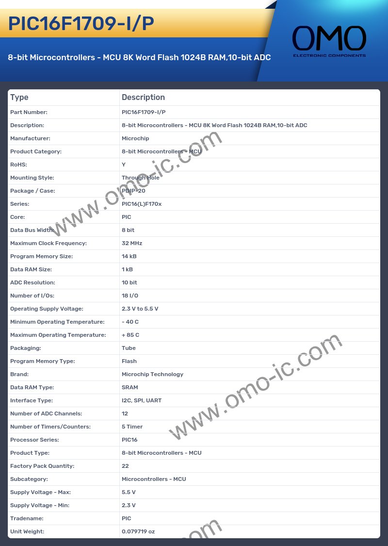 PIC16F1709-I/P