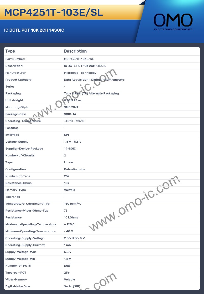 MCP4251T-103E/SL