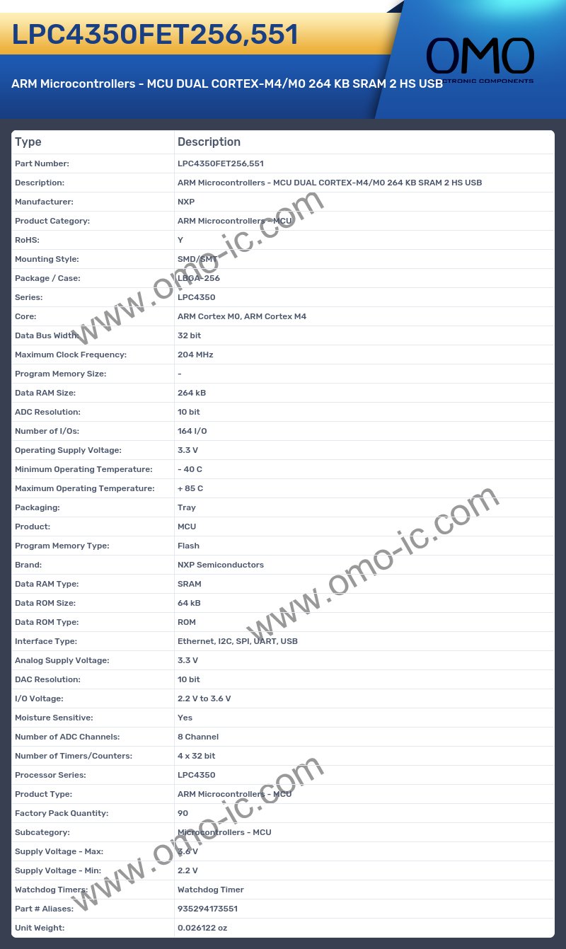 LPC4350FET256,551