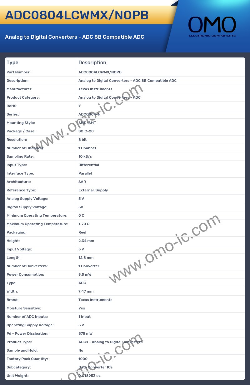 ADC0804LCWMX/NOPB