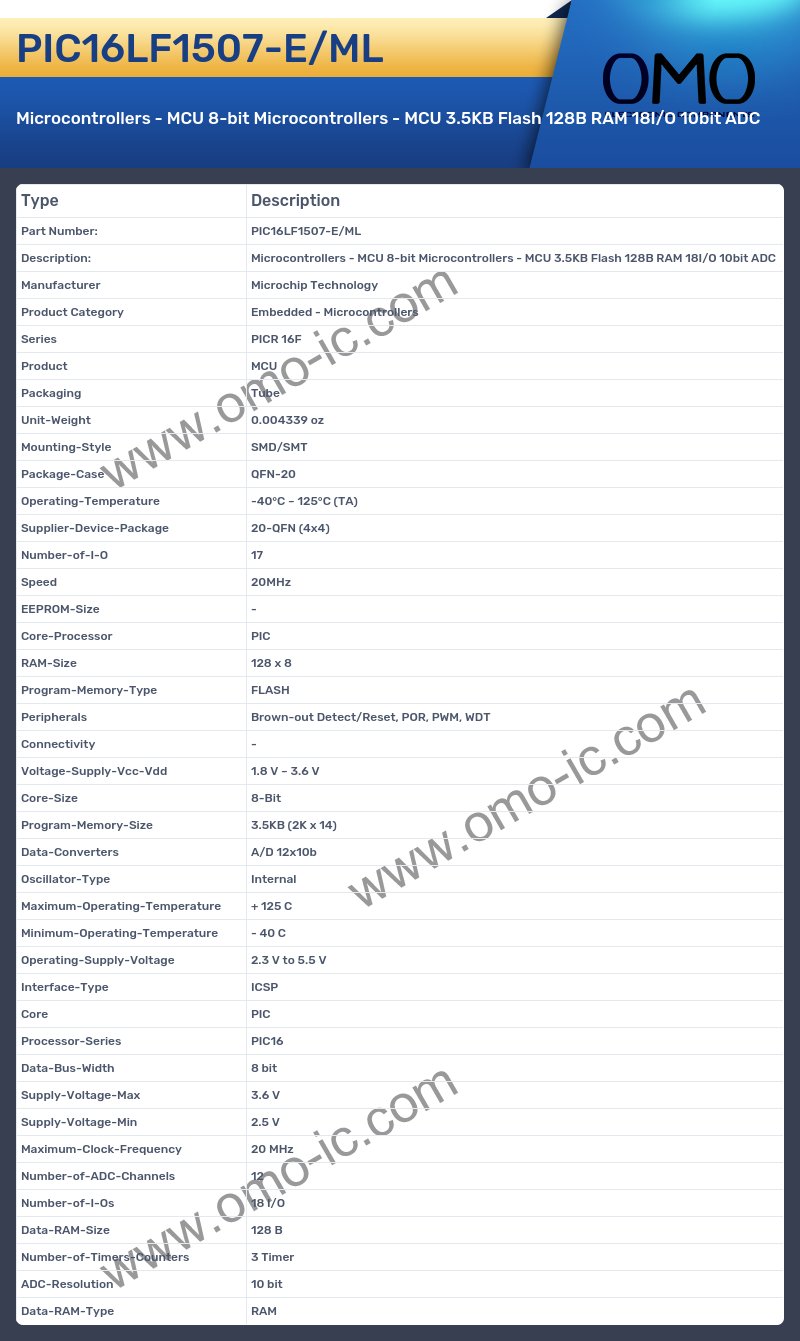 PIC16LF1507-E/ML