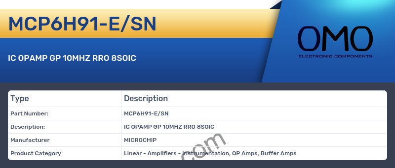 MCP6H91-E/SN