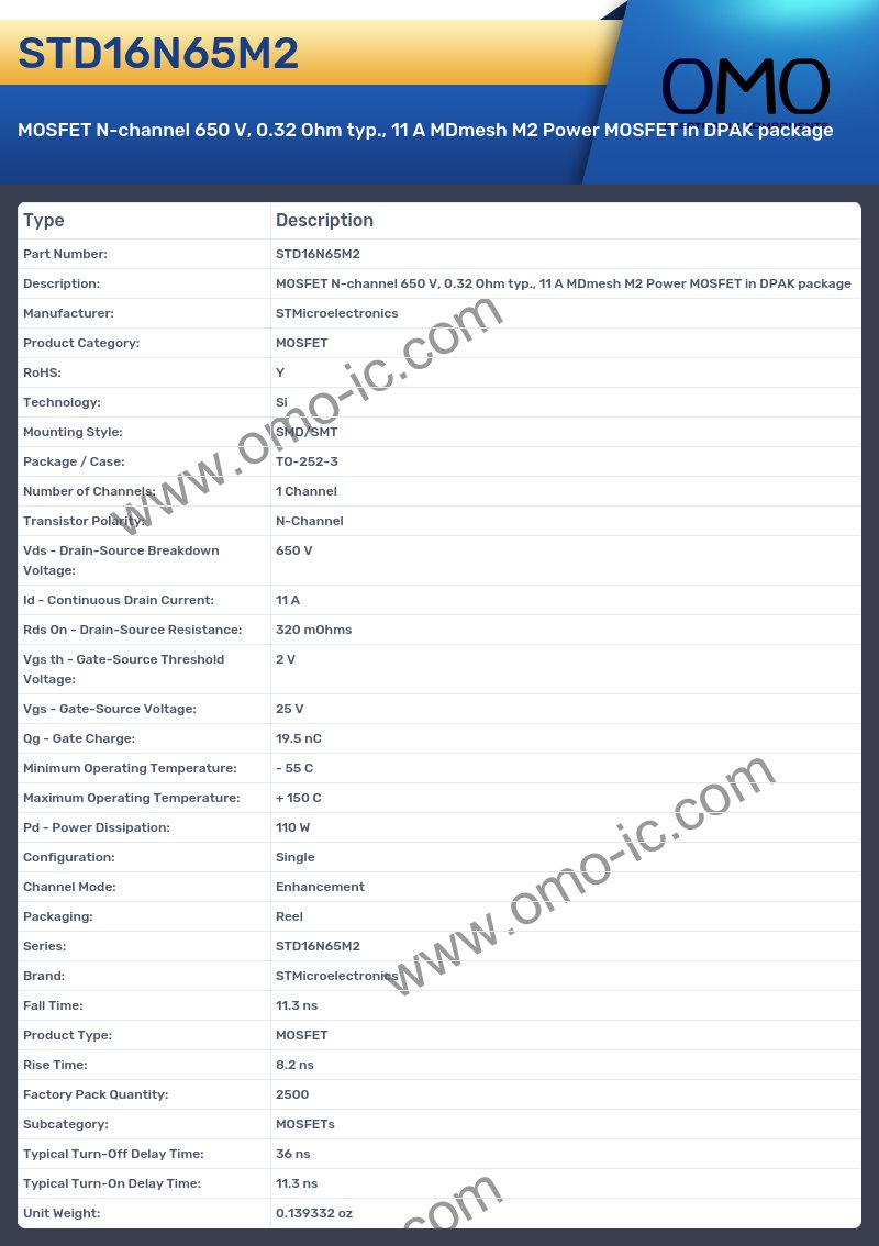 STD16N65M2