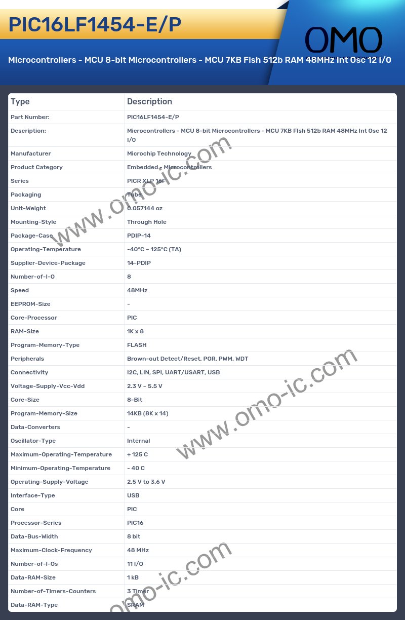 PIC16LF1454-E/P