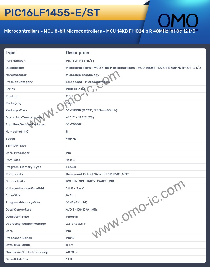 PIC16LF1455-E/ST