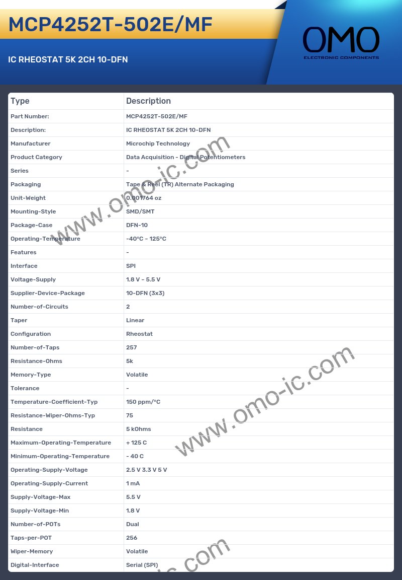 MCP4252T-502E/MF