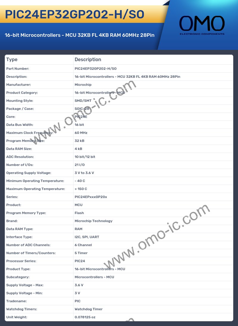PIC24EP32GP202-H/SO