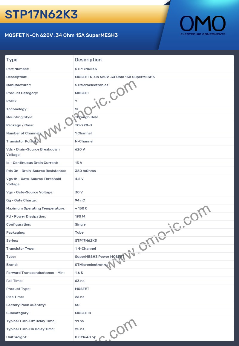 STP17N62K3