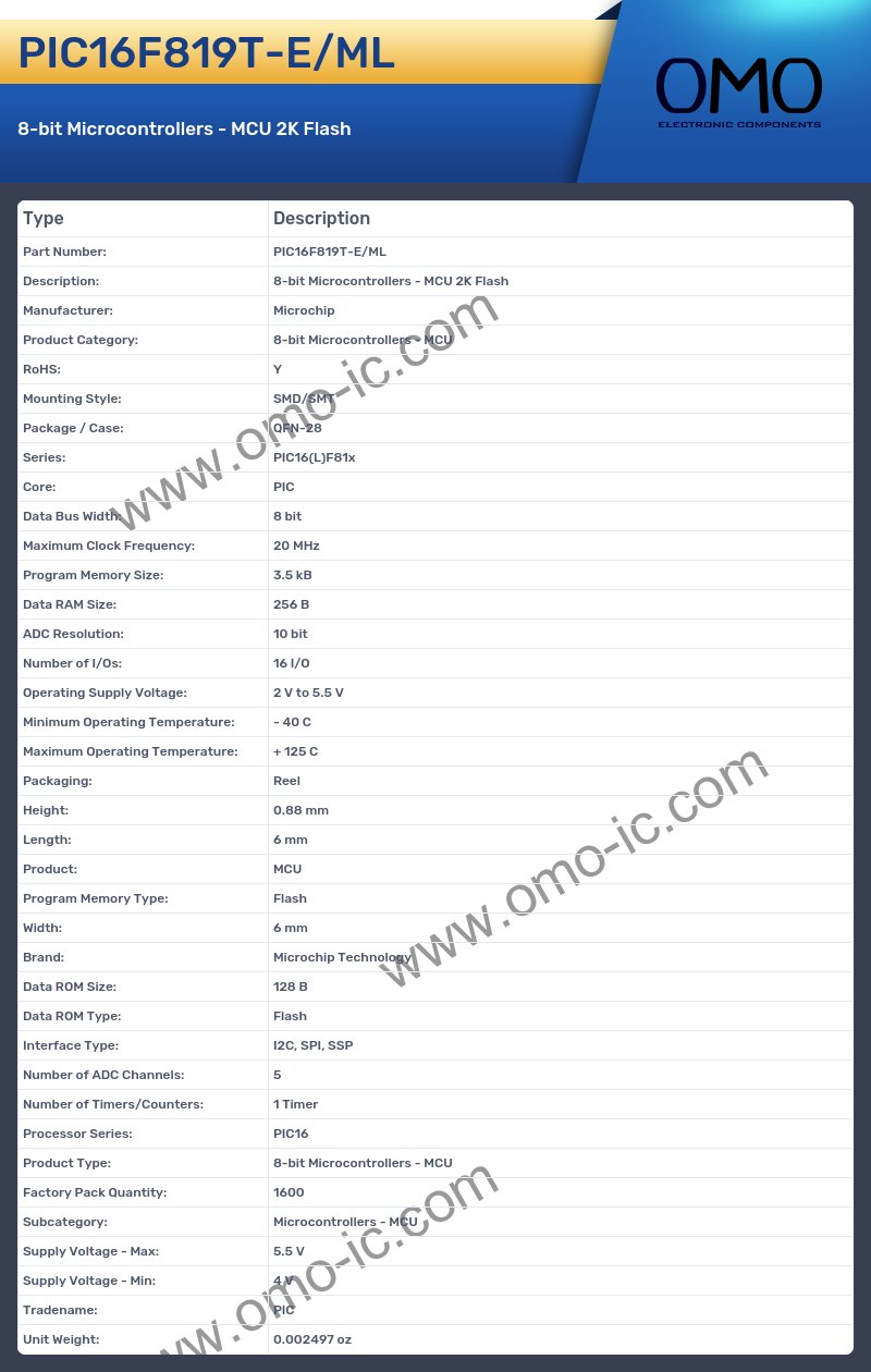 PIC16F819T-E/ML