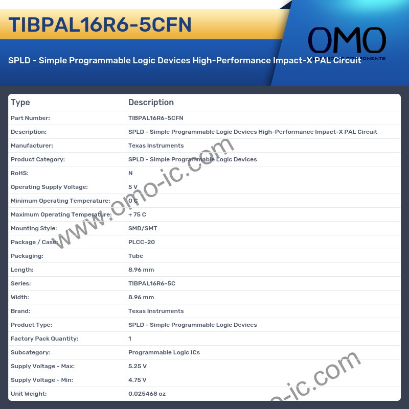 TIBPAL16R6-5CFN