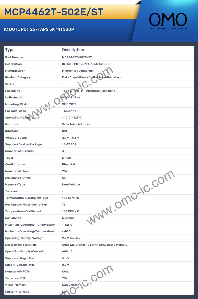 MCP4462T-502E/ST