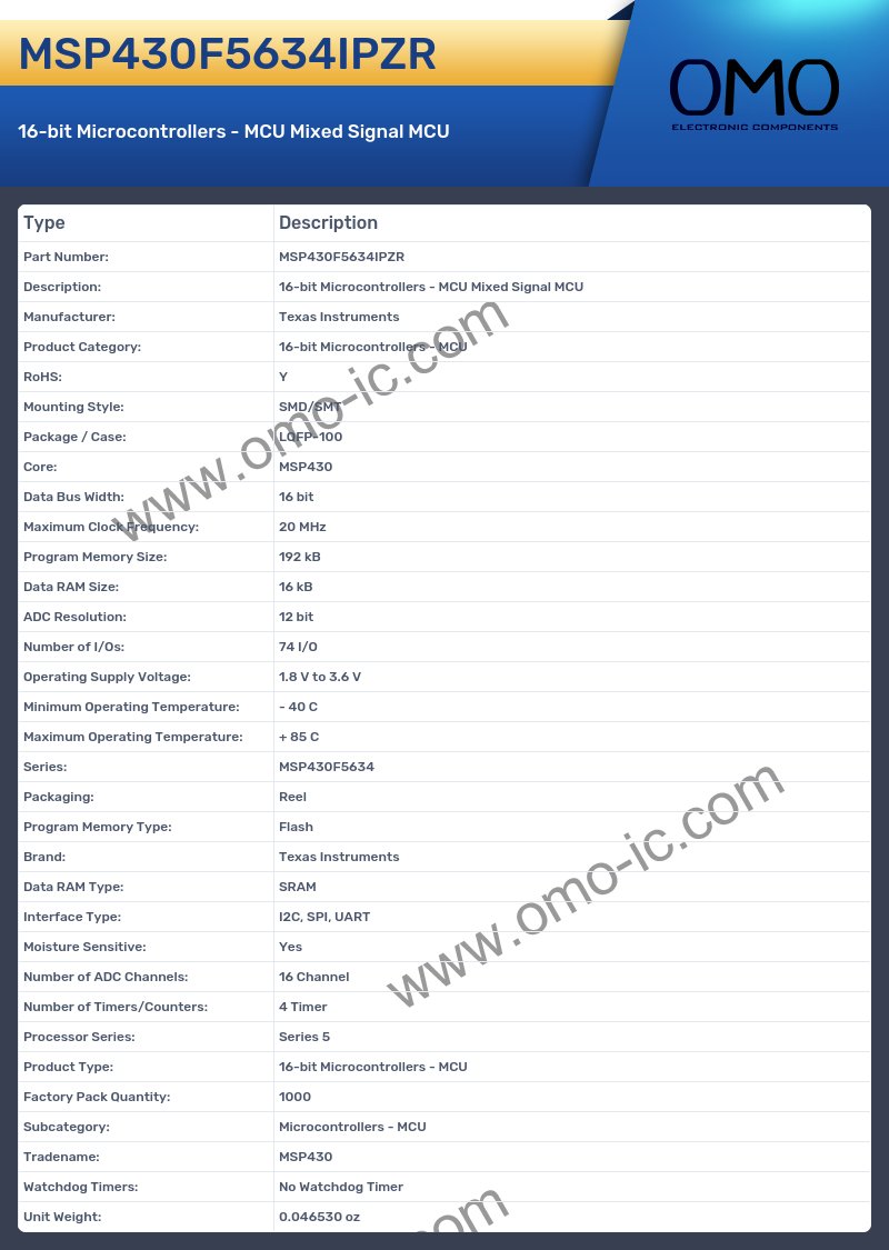 MSP430F5634IPZR