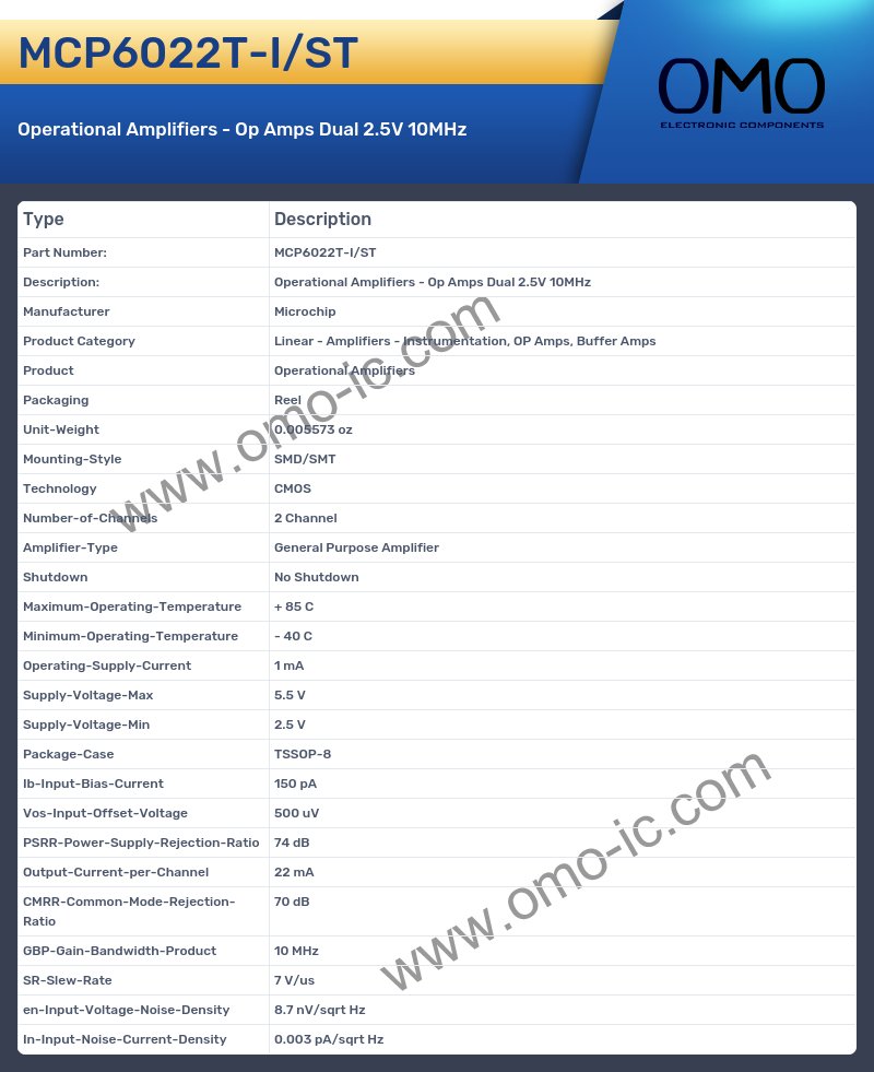 MCP6022T-I/ST