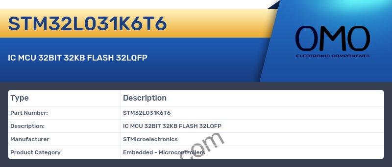 STM32L031K6T6