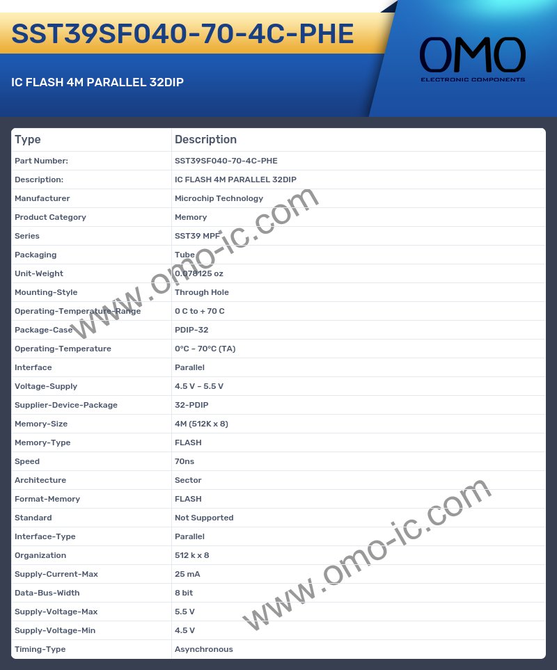 SST39SF040-70-4C-PHE
