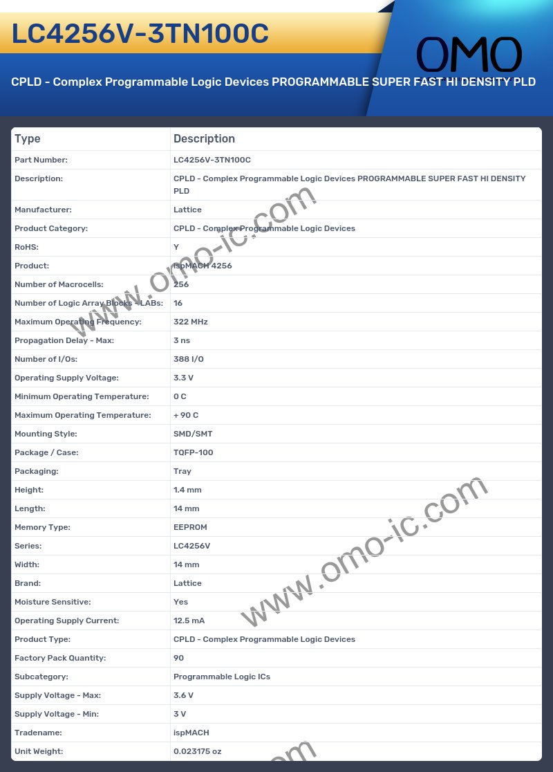 LC4256V-3TN100C
