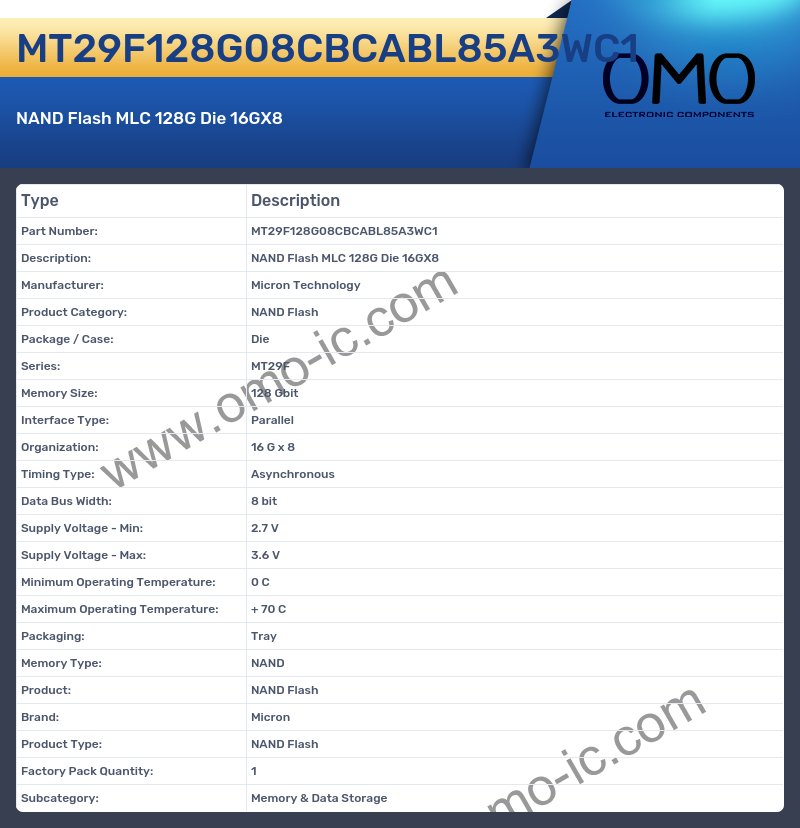 MT29F128G08CBCABL85A3WC1