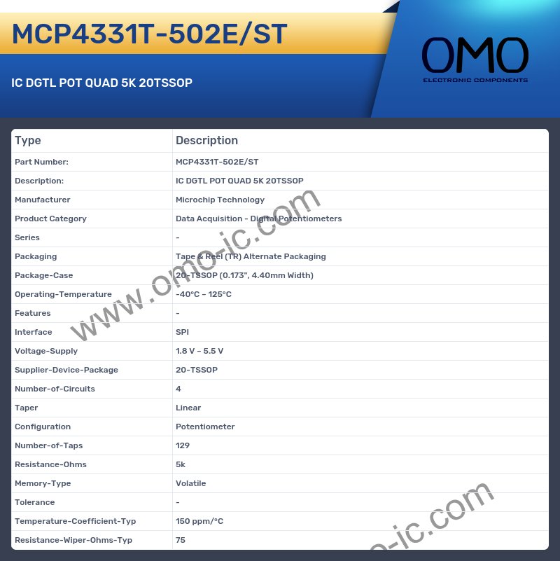 MCP4331T-502E/ST