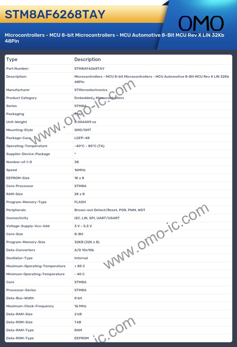 STM8AF6268TAY