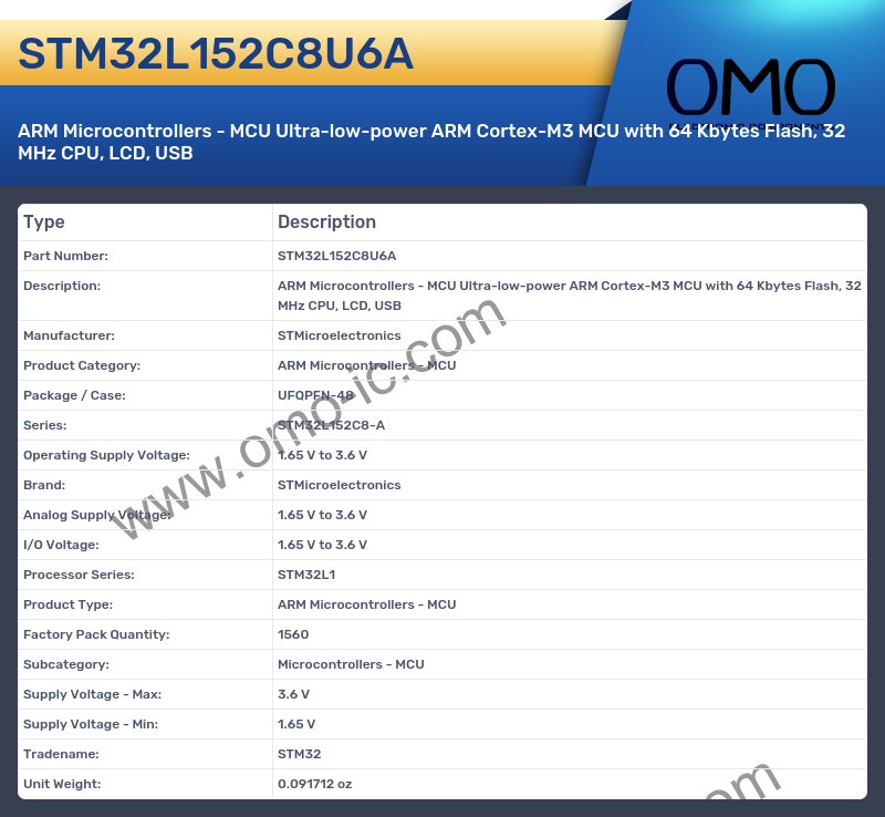 STM32L152C8U6A