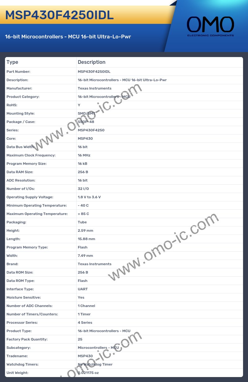 MSP430F4250IDL