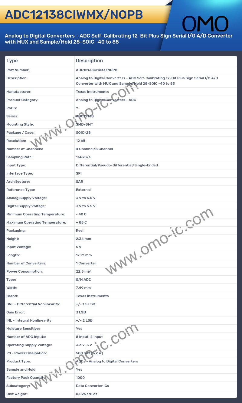 ADC12138CIWMX/NOPB